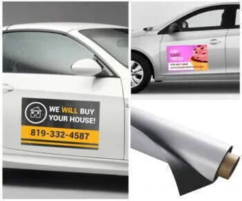 Square Shape Car Magnets (30mil)