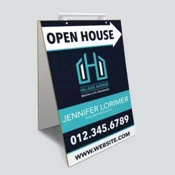 A Sandwich Board Sign - Realtor Open House Signs