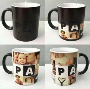 Custom Printed Magic Mugs with Pictures, Names, Logos and more