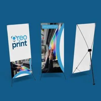 Portable x Banners Stand - with foldable stand and Bag